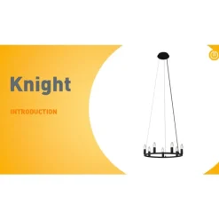 QAZQA Industrielle Hängelampe schwarz 7-flammig - Knight