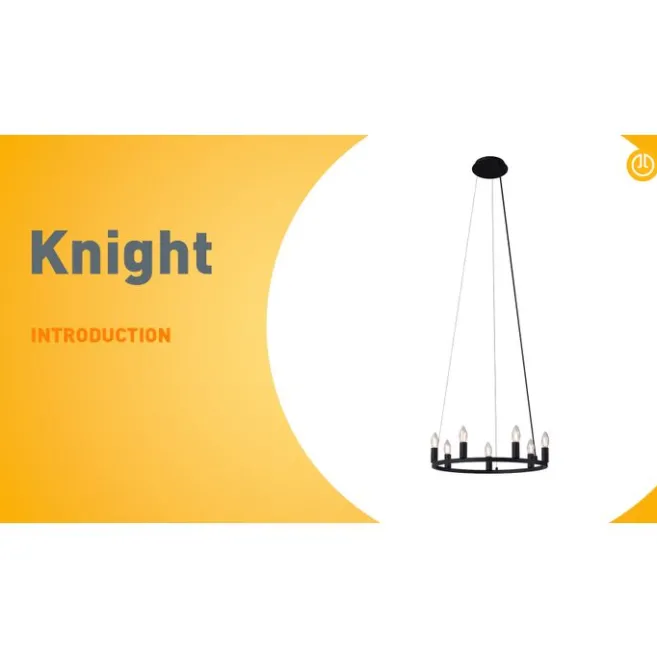 QAZQA Industrielle Hängelampe schwarz 7-flammig - Knight