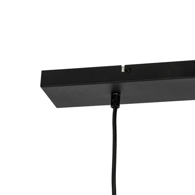 QAZQA Industrielle Hängelampe schwarz 2-Lichter - Hanze