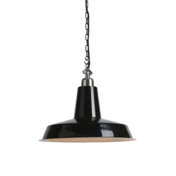QAZQA Industrielle Hängelampe schwarz - Warrior