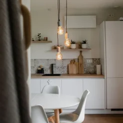 QAZQA Industrielle Hängelampe schwarz mit runden 3-Lichtern aus Beton - Pedra