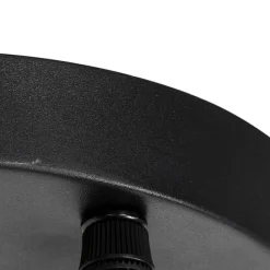 QAZQA Industrielle Hängelampe schwarz mit runden 3-Lichtern aus Beton - Pedra