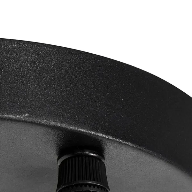 QAZQA Industrielle Hängelampe schwarz mit runden 3-Lichtern aus Beton - Pedra