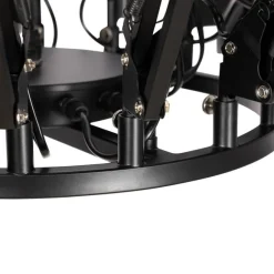 QAZQA Industrielle Hängelampe schwarz 16-flammig verstellbar - Hobby Spinne