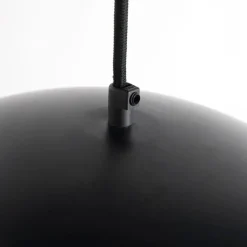 QAZQA Industrielle Hängelampe schwarz mit Gold 50 cm - Magna Eco