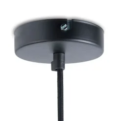 QAZQA Industrielle Hängelampe schwarz mit Gold 50 cm - Magna Eco