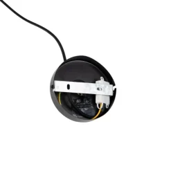 QAZQA Industrielle Hängelampe Schwarz und Messing 78 cm 6 Lichter - Sydney