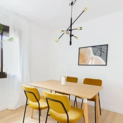 QAZQA Industrielle Hängelampe Schwarz und Messing 78 cm 6 Lichter - Sydney