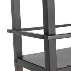 QAZQA Industrielle Hängelampe schwarz mit Gestell 4-flammig - Cage Rack