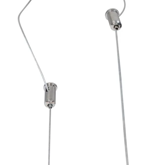 QAZQA Industrielle Hängelampe schwarz mit Gestell 4-flammig - Cage Rack