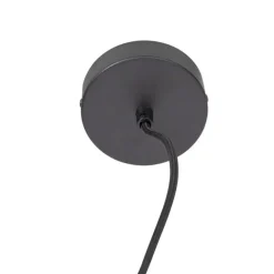 QAZQA Industrielle Hängelampe schwarz mit Gestell 4-flammig - Cage Rack