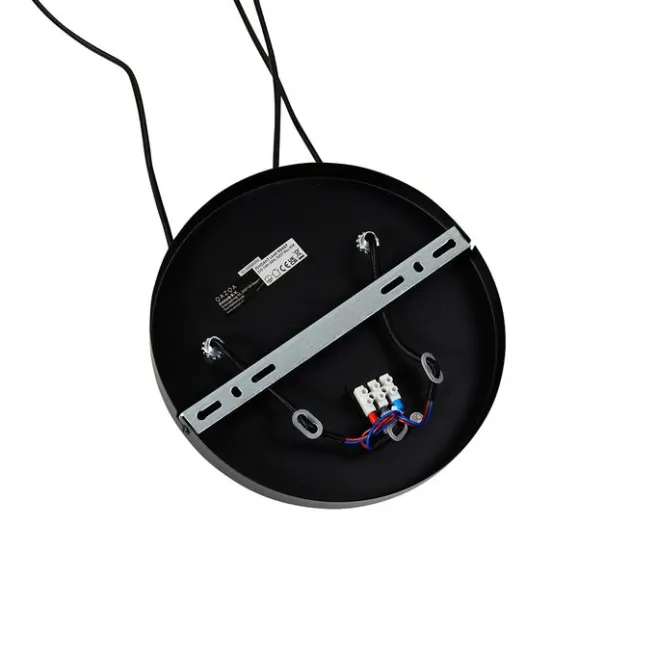 QAZQA Industrielle Hängelampe schwarz 3-flammig - Facil