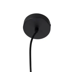 QAZQA Industrielle Hängelampe schwarz mit Mesh 4-flammig - Cage Rack