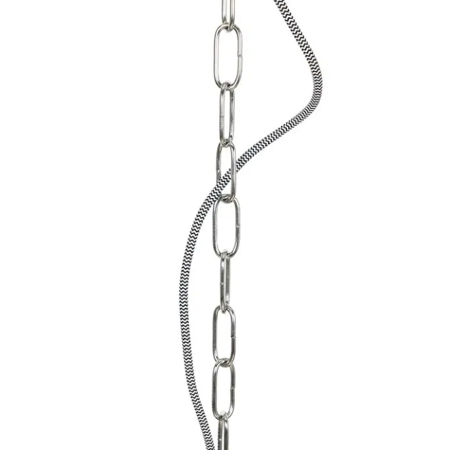 QAZQA Industrielle Hängelampe schwarz 53,5 cm - Sicko