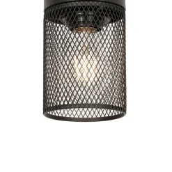 QAZQA Industrielle Hängelampe schwarz - Jim