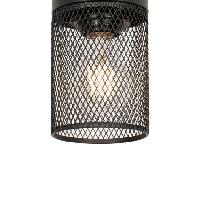 QAZQA Industrielle Hängelampe schwarz - Jim