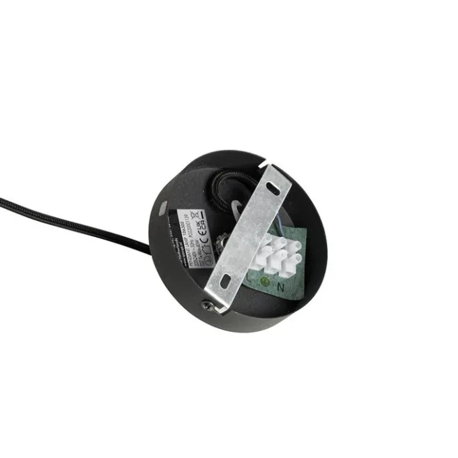 QAZQA Industrielle Hängelampe schwarz - Jim