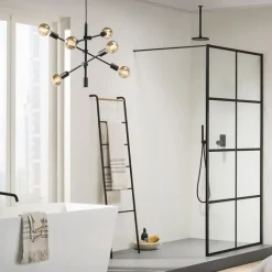 QAZQA Industrielle Hängelampe schwarz 6-flammig - Sydney