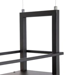QAZQA Industrielle Hängelampe schwarz mit Rack 4-Licht - Cage Rack