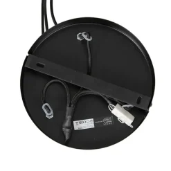 QAZQA Industrielle Hängelampe schwarz rund 3-flammig - Bobby