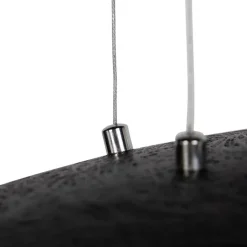 QAZQA Industrielle Hängelampe schwarz mit Gold 115 cm - Magna