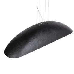 QAZQA Industrielle Hängelampe schwarz mit Gold 115 cm - Magna