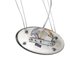 QAZQA Industrielle Hängelampe schwarz mit Gold 115 cm - Magna