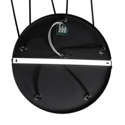 QAZQA Industrielle Hängelampe schwarz mit Beton rund 5-Licht - Pedra