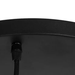 QAZQA Industrielle Hängelampe schwarz mit Beton rund 5-Licht - Pedra