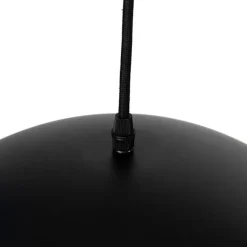 QAZQA Industrielle Hängelampe schwarz mit goldenen 2 Lichtern - Magnax