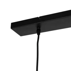 QAZQA Industrielle Hängelampe schwarz mit goldenen 2 Lichtern - Magnax