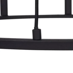 QAZQA Industrielle Hängelampe schwarz 9-flammig - Knight