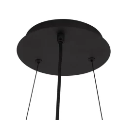 QAZQA Industrielle Hängelampe schwarz 9-flammig - Knight