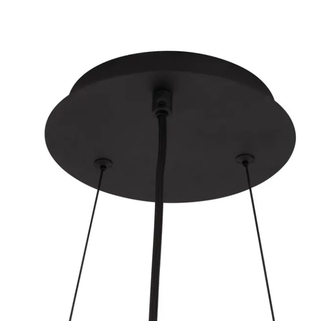 QAZQA Industrielle Hängelampe schwarz 9-flammig - Knight