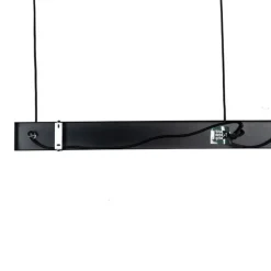 QAZQA Industrielle Hängelampe schwarz mit goldenen 3-Lichtern - Magnax