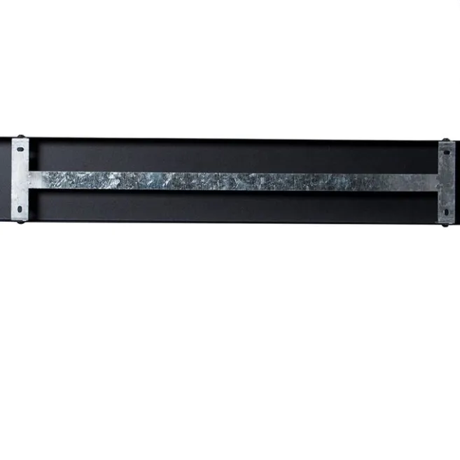 QAZQA Industrielle Hängelampe schwarz mit Holz 5-Licht - Regal