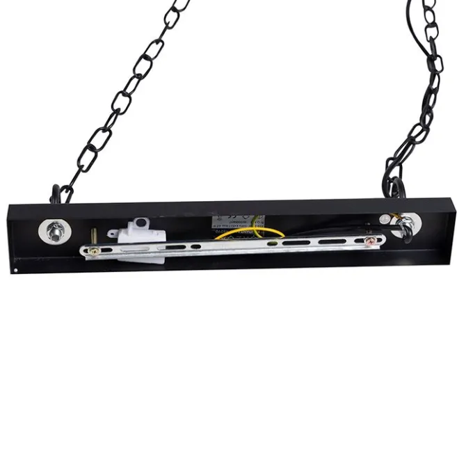 QAZQA Industrielle Hängelampe schwarz 6-Licht - Plural