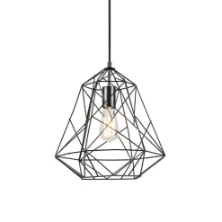 QAZQA Industrielle Hängelampe schwarz - Framework Basic