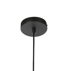 QAZQA Industrielle Hängelampe schwarz 8-flammig – Sydney