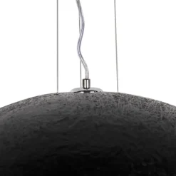 QAZQA Industrielle Hängelampe schwarz mit Gold 70 cm - Magna