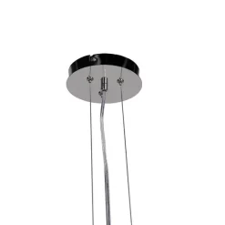 QAZQA Industrielle Hängelampe schwarz mit Gold 70 cm - Magna