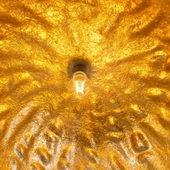 QAZQA Industrielle Hängelampe schwarz mit Gold 50 cm - Magna