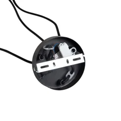 QAZQA Industrielle Hängelampe schwarz 3-flammig - Cava