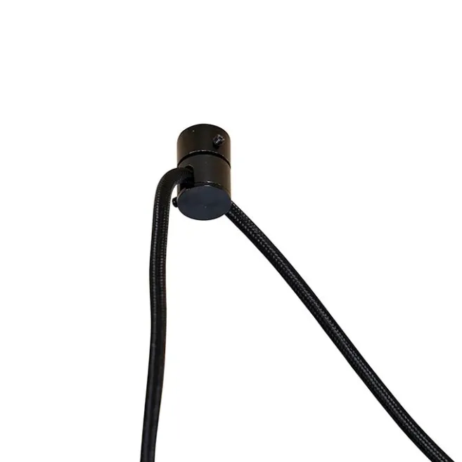 QAZQA Industrielle Hängelampe schwarz 3-flammig - Cava