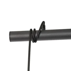 QAZQA Industrielle Hängelampe schwarz 3-flammig - Flor