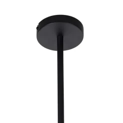 QAZQA Industrielle Hängeleuchte Schwarz 4-flammig - Laser