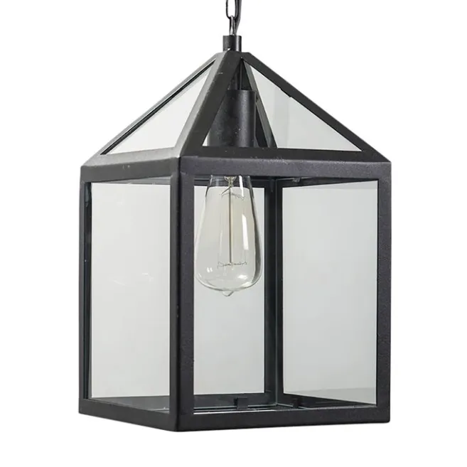 QAZQA Industrielle Outdoor Hängelampe schwarz - Amsterdam
