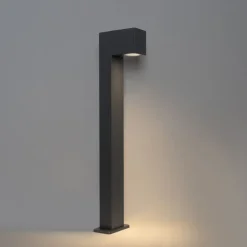 QAZQA Industrielle Outdoor-Stehleuchte Dunkelgrau 65 cm IP44 - Baleno