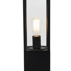 QAZQA Industrielle Outdoor-Stehleuchte schwarz 80 cm IP44 - Charlois