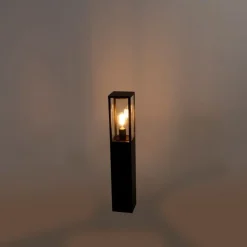 QAZQA Industrielle Outdoor-Stehleuchte schwarz 80 cm IP44 - Charlois